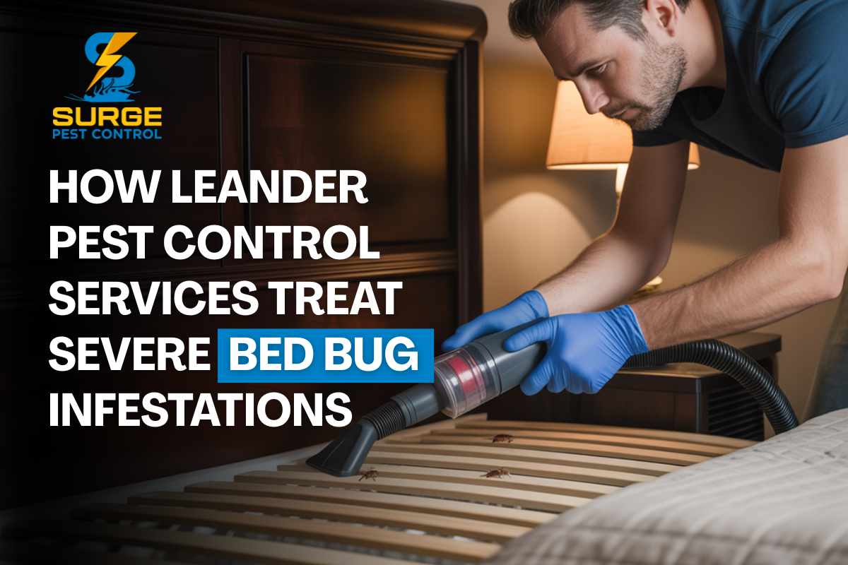 How Leander Pest Control Services Treat Severe Bed Bug Infestations
